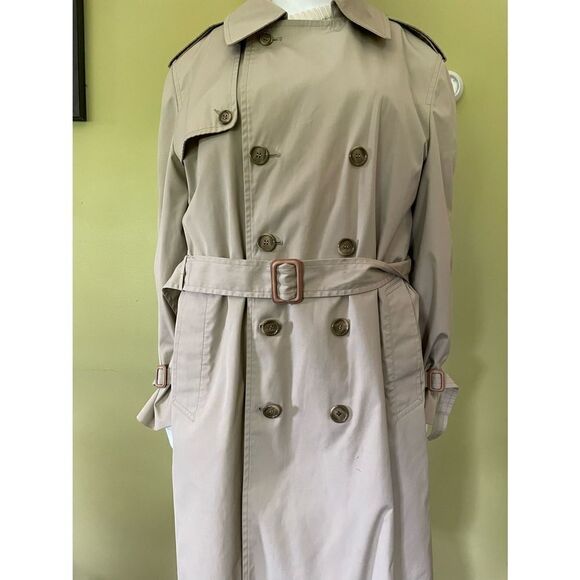 Vintage London Fog Double Breasted Maincoat Trench Coat 42 - Picture 10 of 10